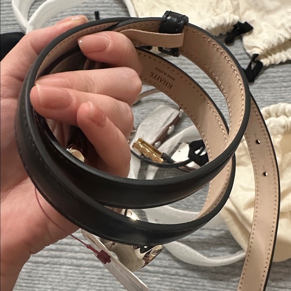 KHAITE Black Belt with Silver Buckle - Picture 3 of 4